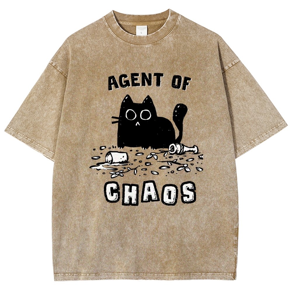 Agent of Chaos Vintage Distressed T-shirt