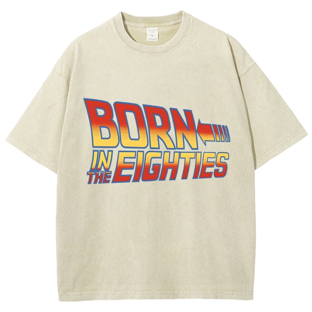 Born In The Eighties Vintage Distressed T-shirt