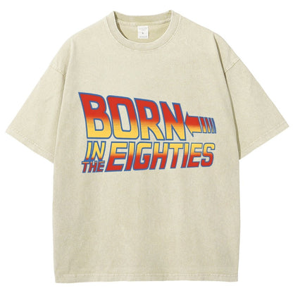 Born In The Eighties Vintage Distressed T-shirt