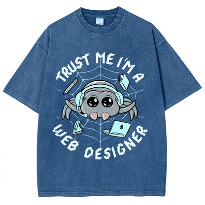 TRUST ME I'M A WEB DESIGNER Vintage Distressed T-shirt
