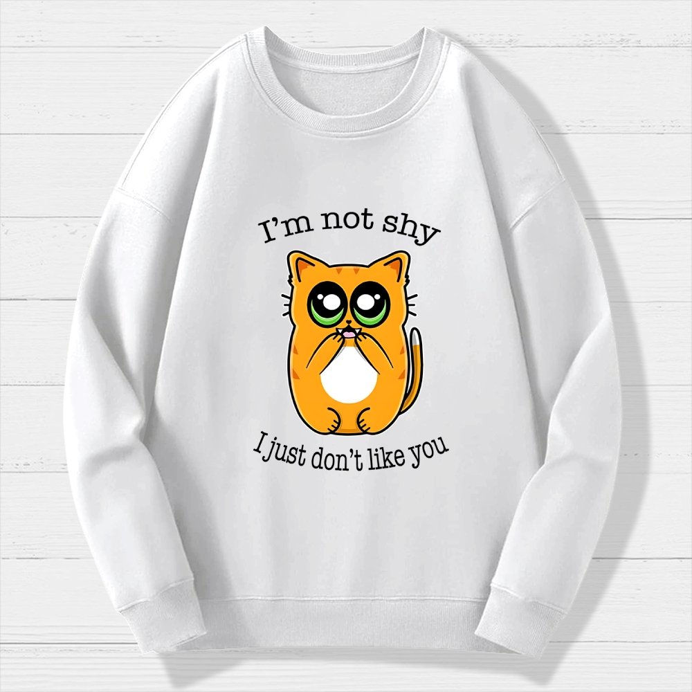Not Shy Geek Cotton Sweatshirt