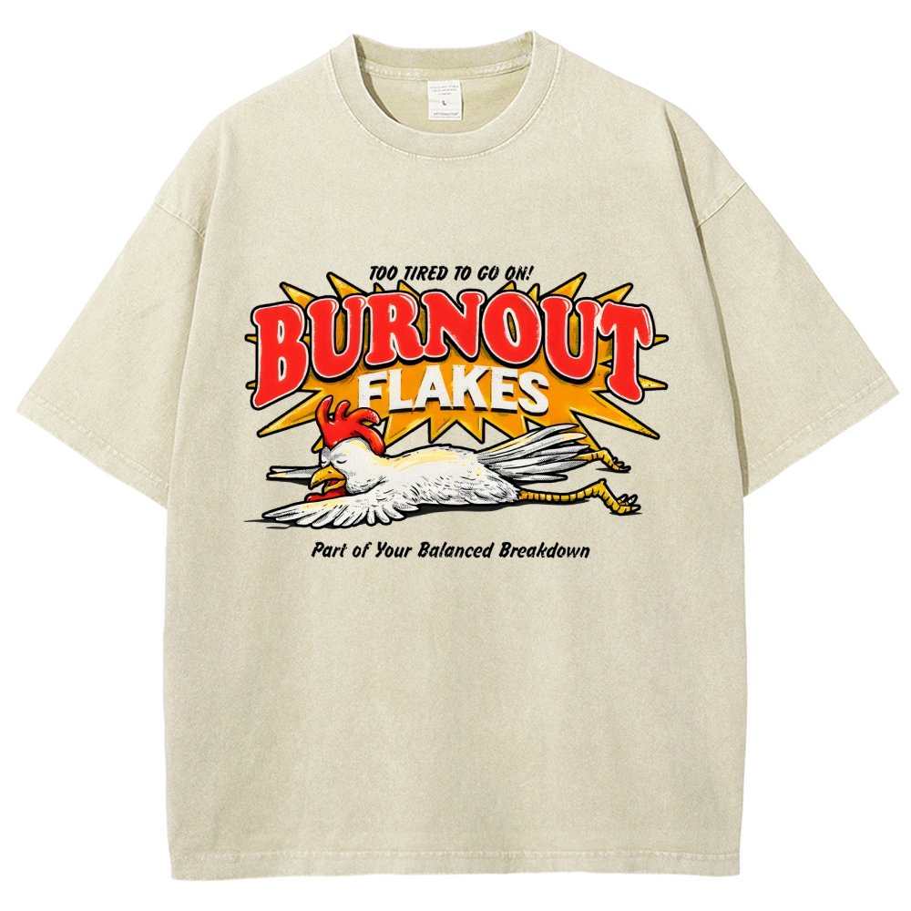 Burnout Flakes Vintage Distressed T-shirt