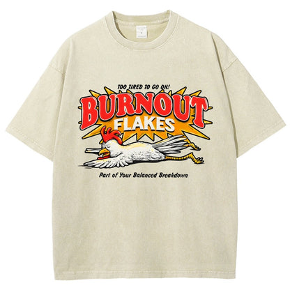 Burnout Flakes Vintage Distressed T-shirt