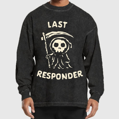 The Last Responder Washed Long Sleeve Tee 2509001396