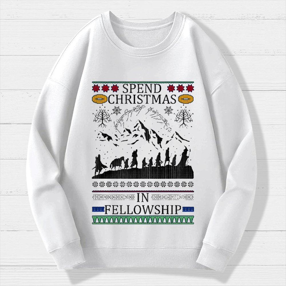 Spent Christmas in Group Geek Cotton Sweatshirt