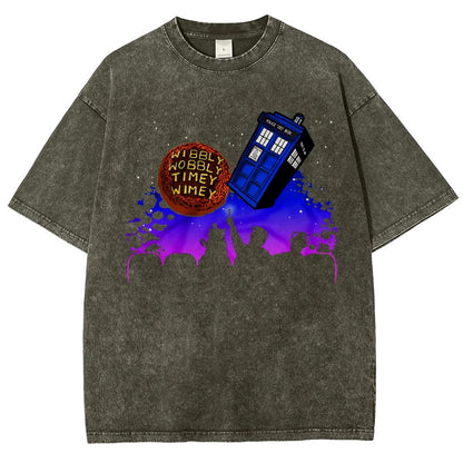 Wibbly Wobbly Timey Wimey   Vintage Distressed T-shirt
