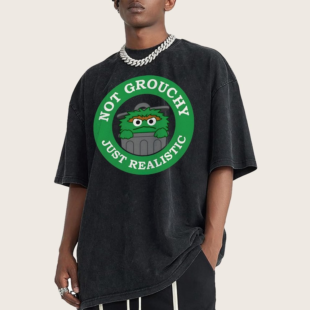 I'm Not Grouchy Vintage Distressed T-shirt