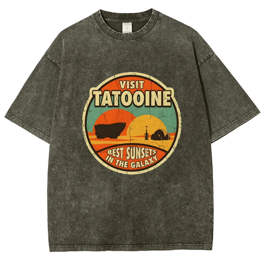 Best Sunsets In The Galaxy Vintage Distressed T-shirt
