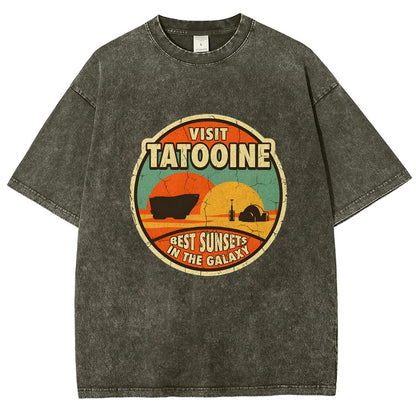 Best Sunsets In The Galaxy Vintage Distressed T-shirt