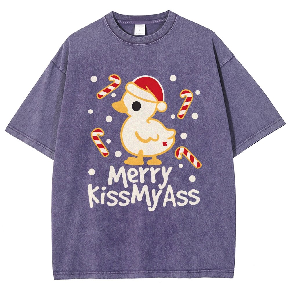 Duck Merry Kissmyass Vintage Distressed T-shirt