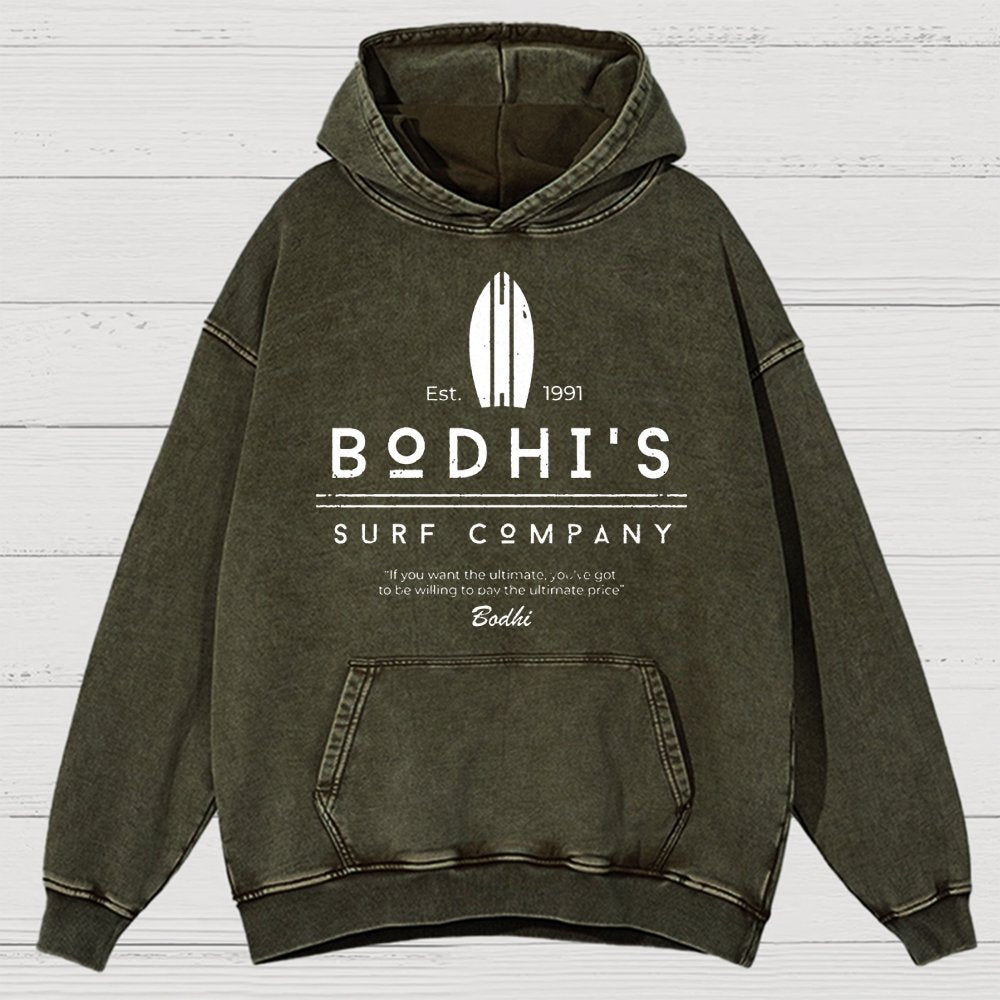 Bodhi's Surf Company Est. 1991 Vintage Distressed Hoodie
