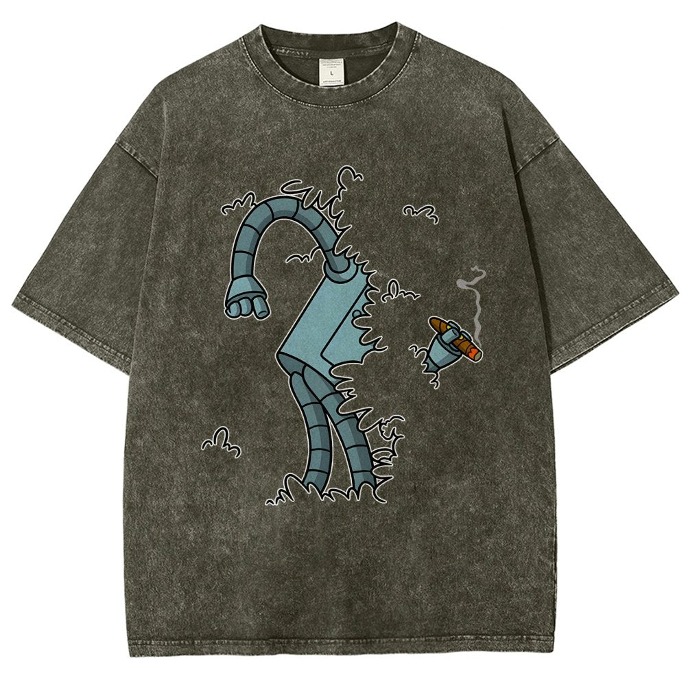 Bite My Shiny Metal Thing Vintage Distressed T-shirt