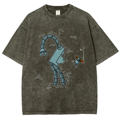 Bite My Shiny Metal Thing Vintage Distressed T-shirt