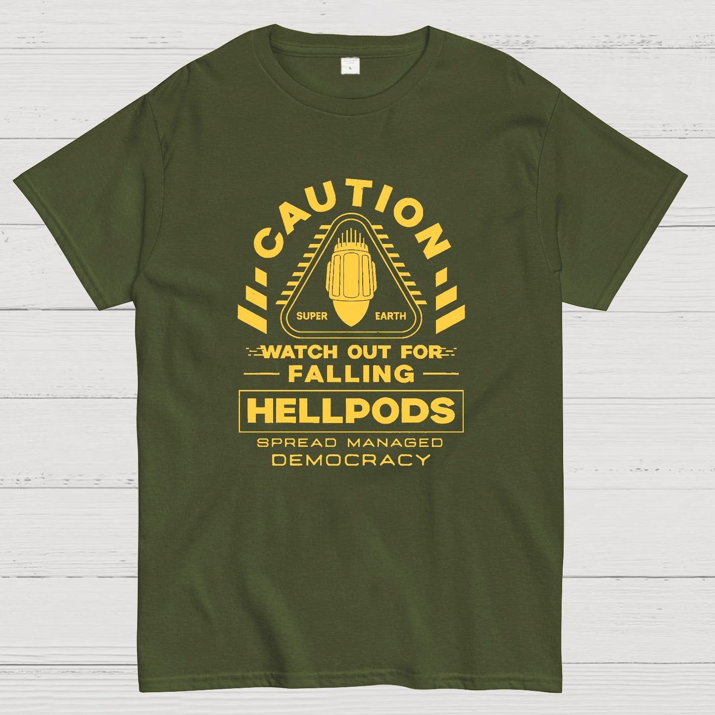 Hellpods Caution Geek T-Shirt