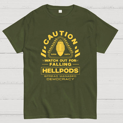 Hellpods Caution Geek T-Shirt