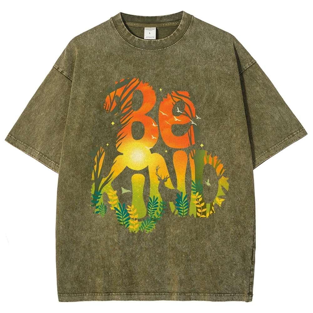 Be Kind Vintage Distressed T-shirt