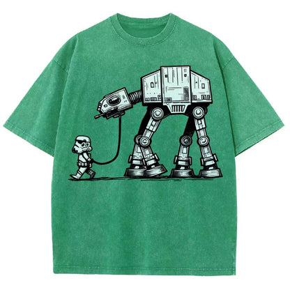 Empire Robot Dog - Galactic Skirmishes Vintage Distressed T-shirt