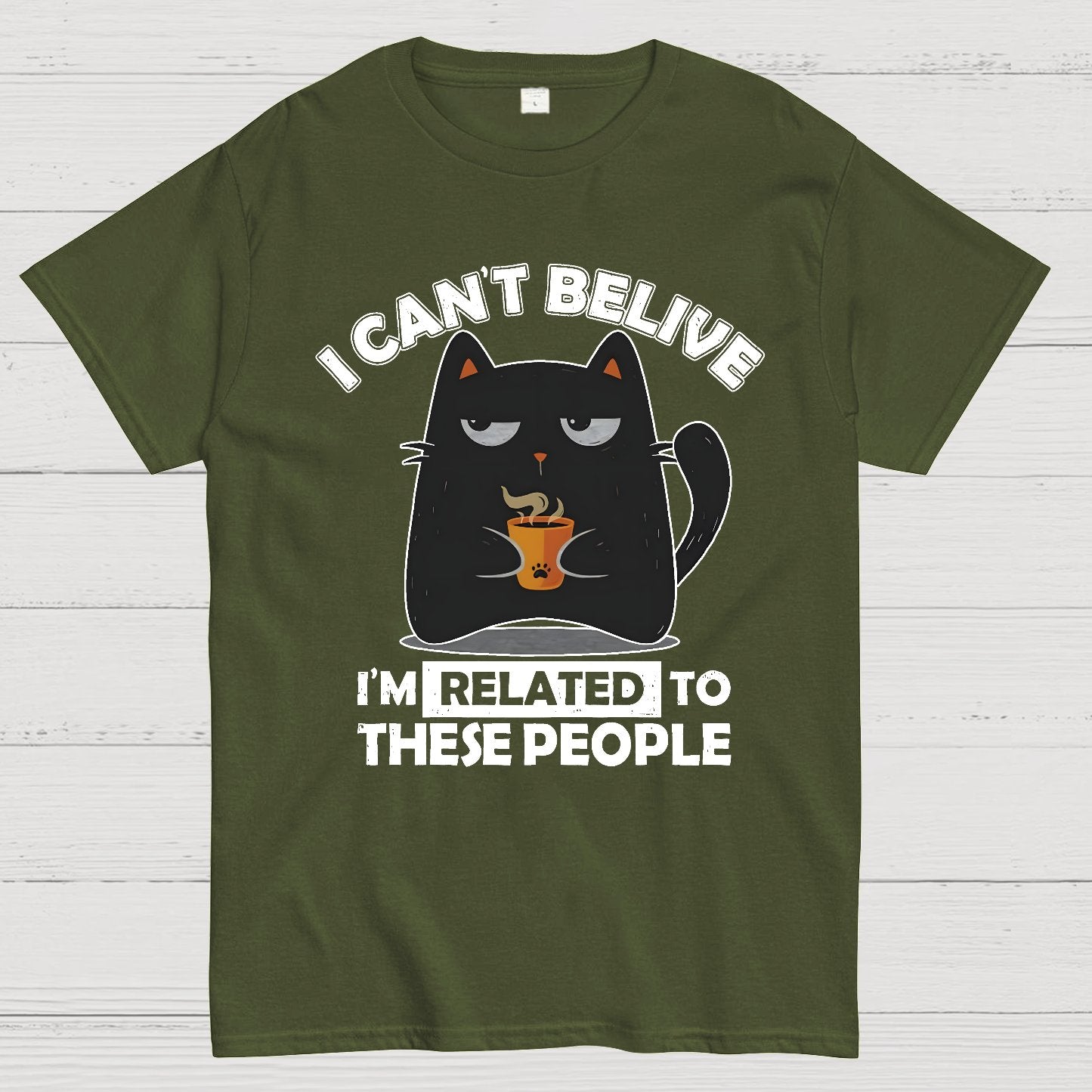 Can't Believe We're Related Geek T-Shirt