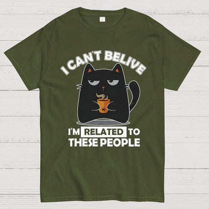 Can't Believe We're Related Geek T-Shirt