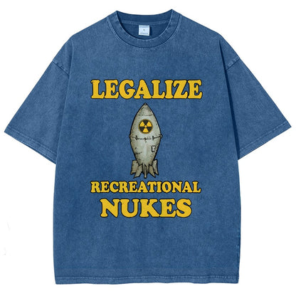 Legalize Recreational Nukes Vintage Distressed T-shirt