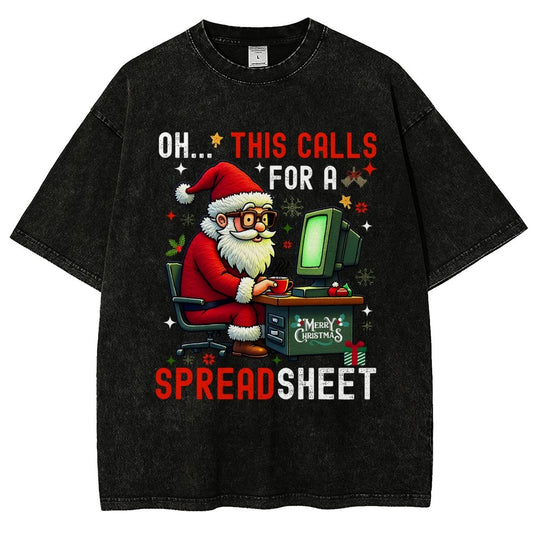 Ohh This Calls For A Spreadsheet Vintage Distressed T-shirt
