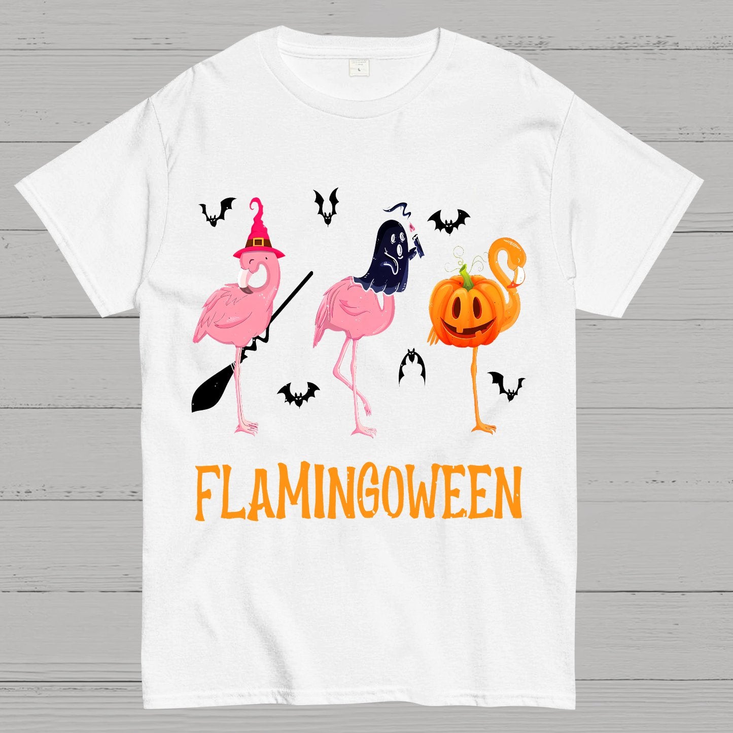 Halloween Flamingo Geek T-Shirt