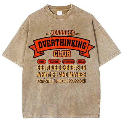 Overthinking Mode ON! Vintage Distressed T-shirt