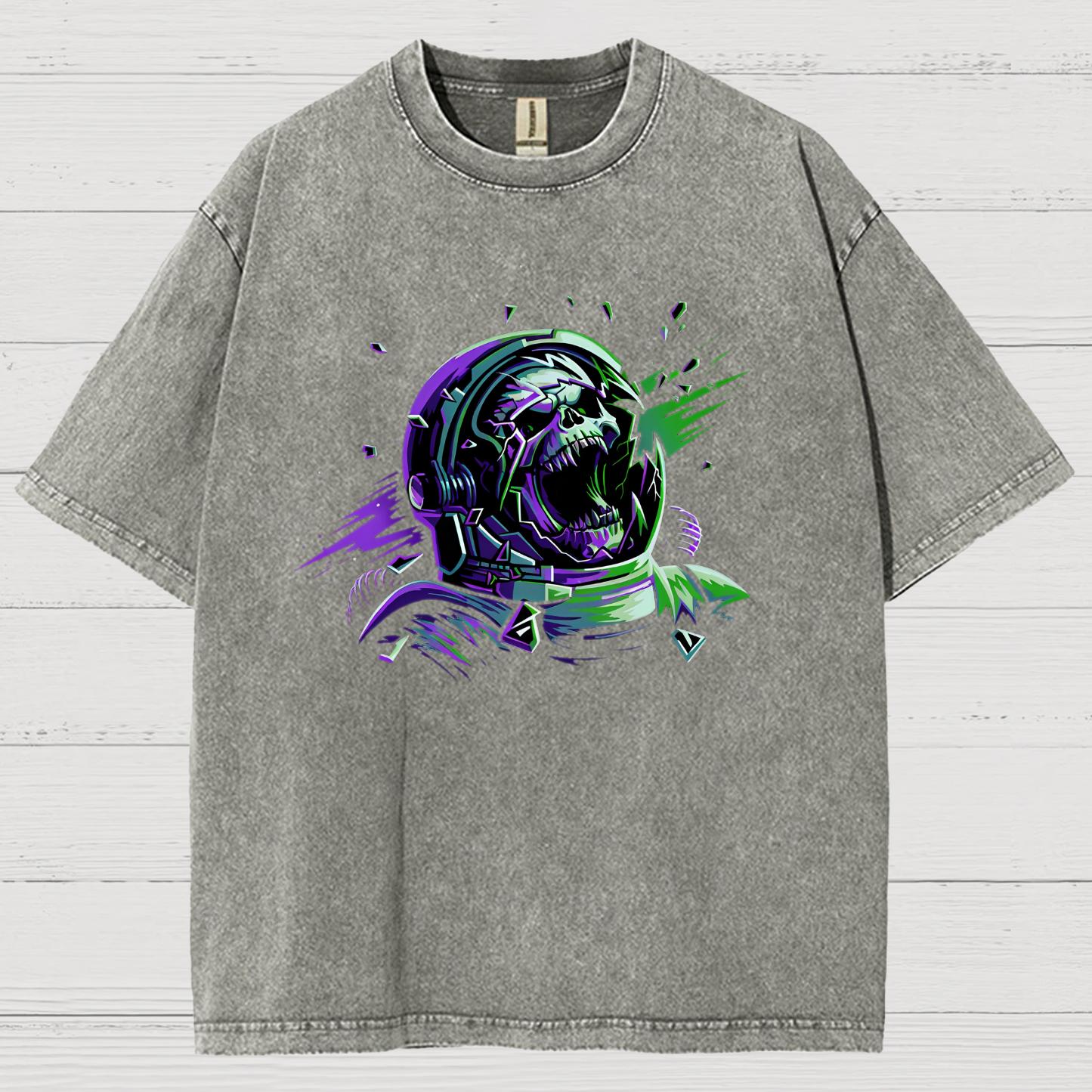 Space Scream Vintage Distressed T-shirt