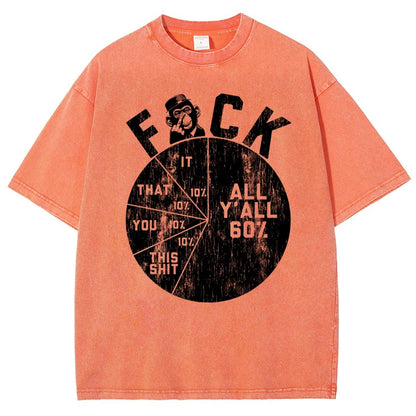 Sentiment Quantification Failure Pie Chart Vintage Distressed T-shirt