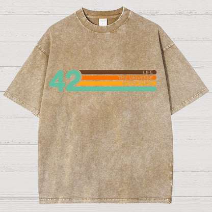 42  Life The Universe And Everything Vintage Distressed T-shirt