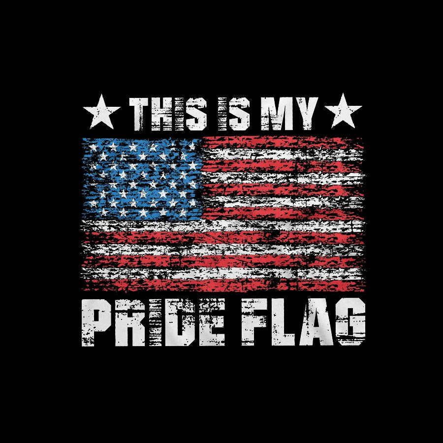 Men's Patriotic Shirt This Is My Pride Flag Geeky T-Shirt