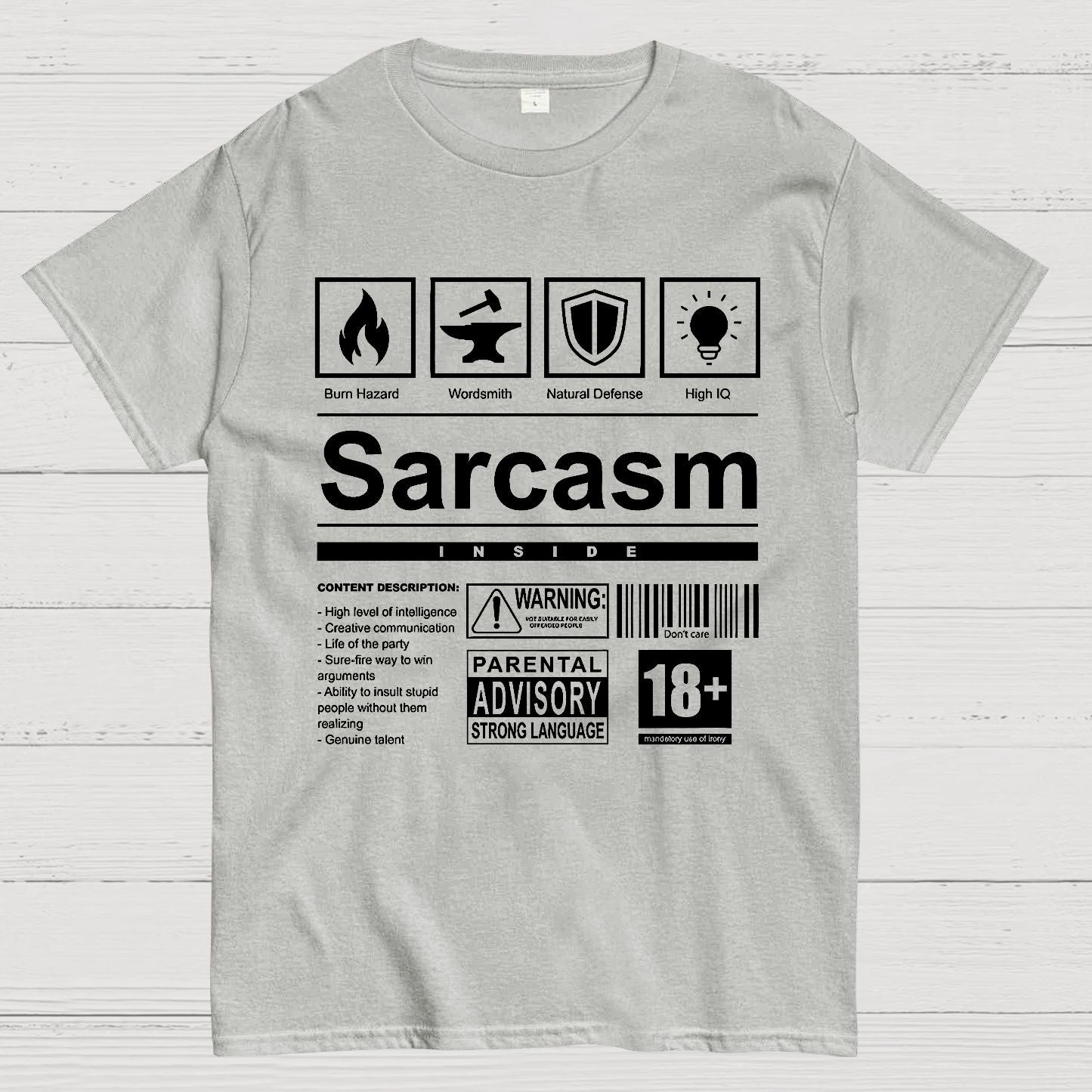 Sarcasm Label Geek T-Shirt