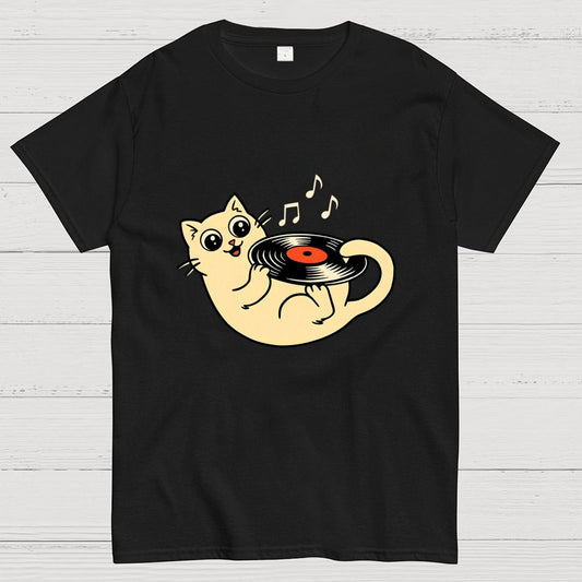 Turntable Cat Geek T-Shirt