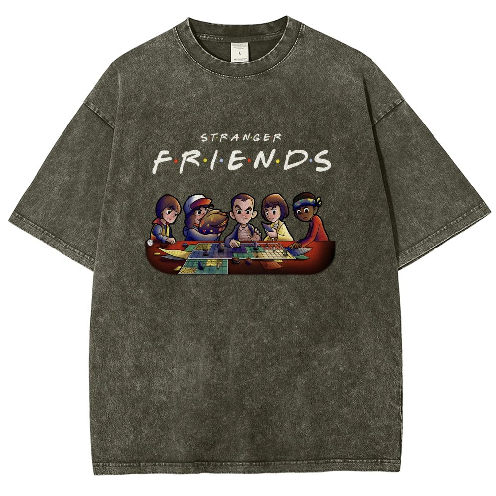 Mysterious Friends Vintage Distressed T-shirt