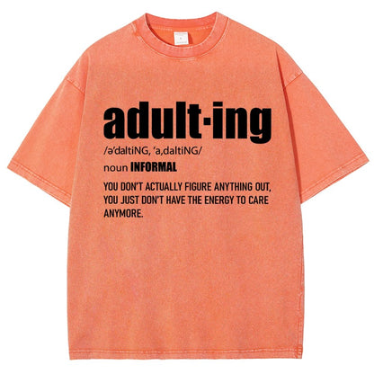ADULT-ING Vintage Distressed T-shirt