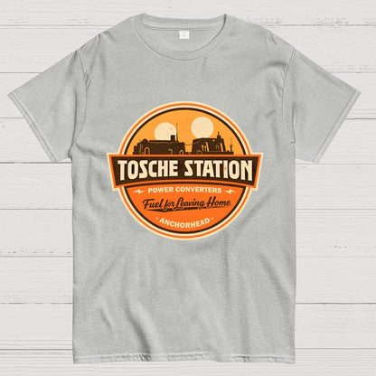 Retro SciFi Fuel Station Badge Geek T-Shirt