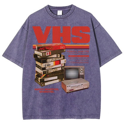 Vintage VHS Tapes  Vintage Distressed T-shirt