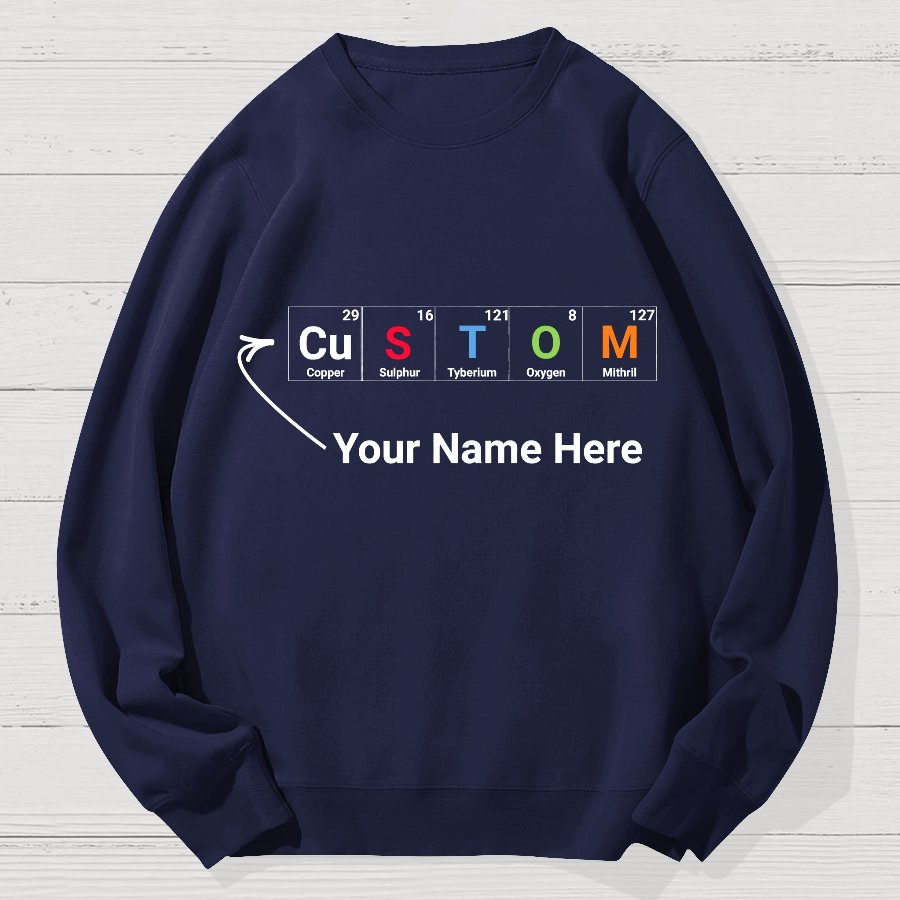 Funny Chemistry Geek Cotton Sweatshirt