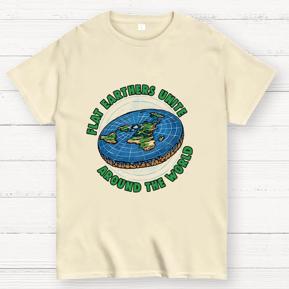 Flat Earthers Unite Geek T-Shirt