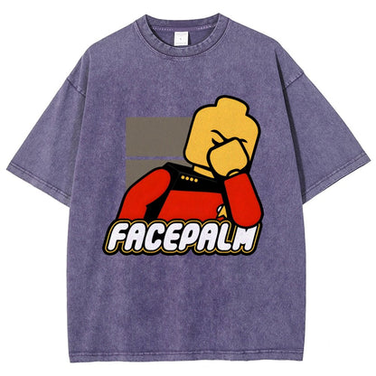 Facepalm Vintage Distressed T-shirt