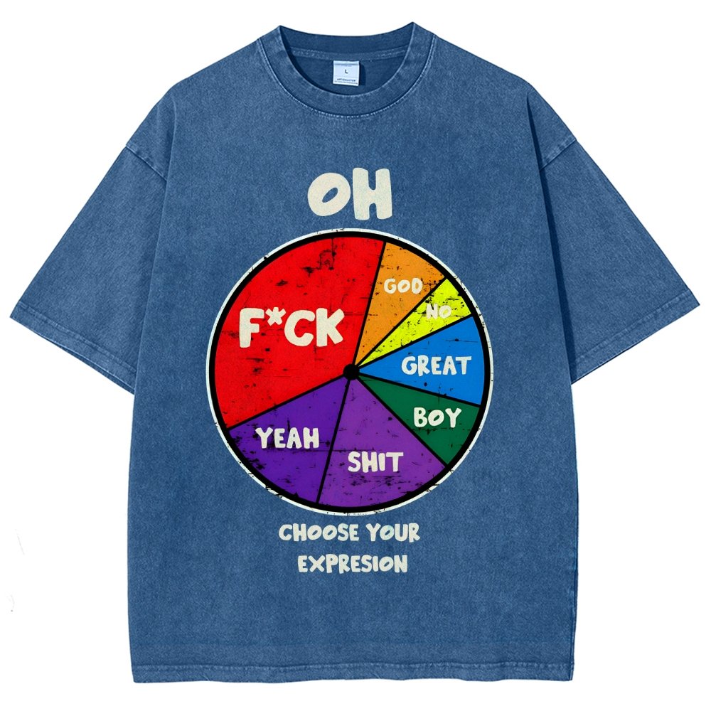 Choose You Expression Vintage Distressed T-shirt