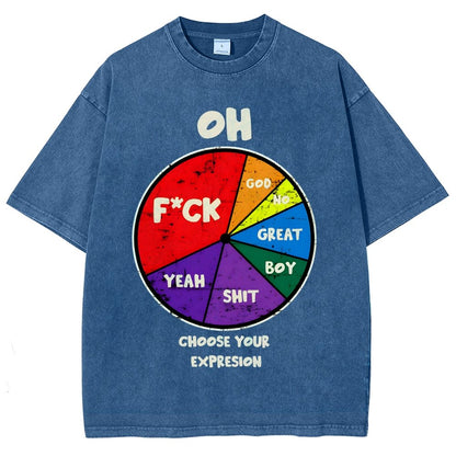 Choose You Expression Vintage Distressed T-shirt