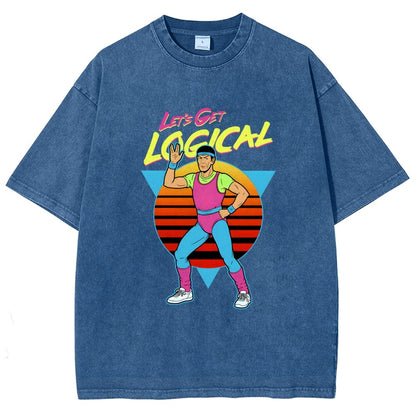 Let's Get Logical Vintage Distressed T-shirt