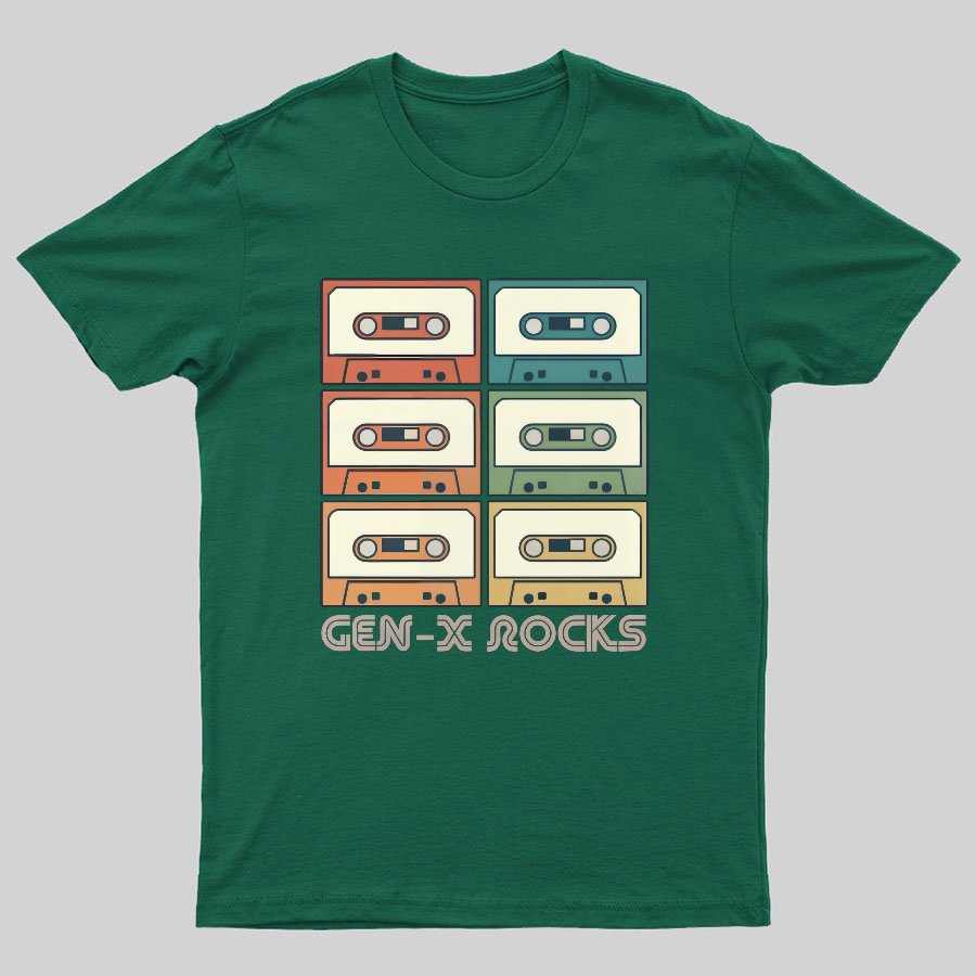 Retro Generation X - Gen X Raised On Hose Water And Neglect Geeky T-Shirt