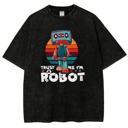 Trust Me I'm A Robot Vintage Distressed T-shirt