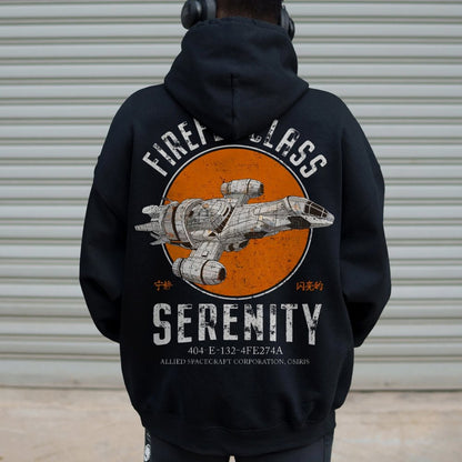 Retro Smugglers Nerdy Printed Back Cotton Hoodie