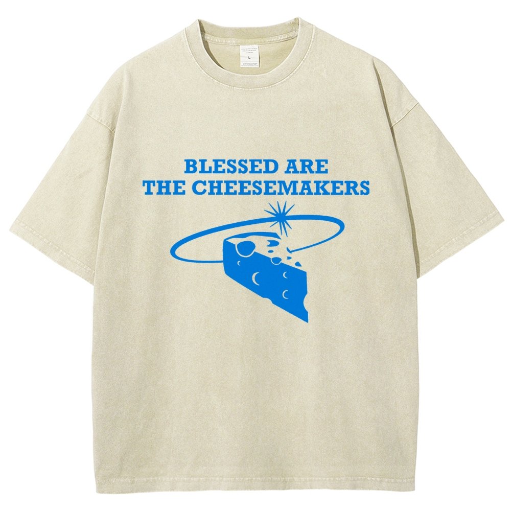 Blessed Are The Cheesemakers Vintage Distressed T-shirt