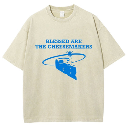 Blessed Are The Cheesemakers Vintage Distressed T-shirt