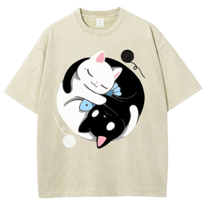 Balance Kittens Vintage Distressed T-shirt