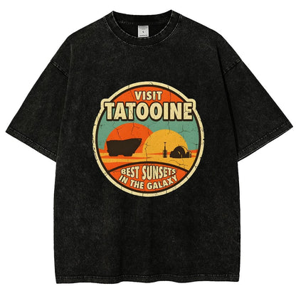 Best Sunsets In The Galaxy Vintage Distressed T-shirt